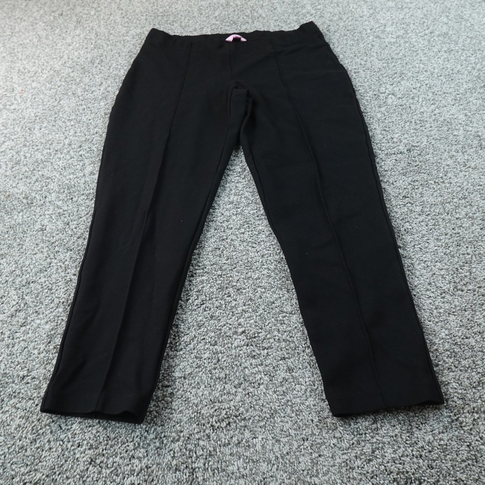 Lilly Pulitzer Pants Womens XL Black Pull On Mid Rise Trouser Stretch Preppy